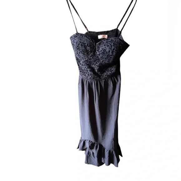 Anthropologie Band of the Free size small black bustier high low dress. VGUC - Picture 3 of 15